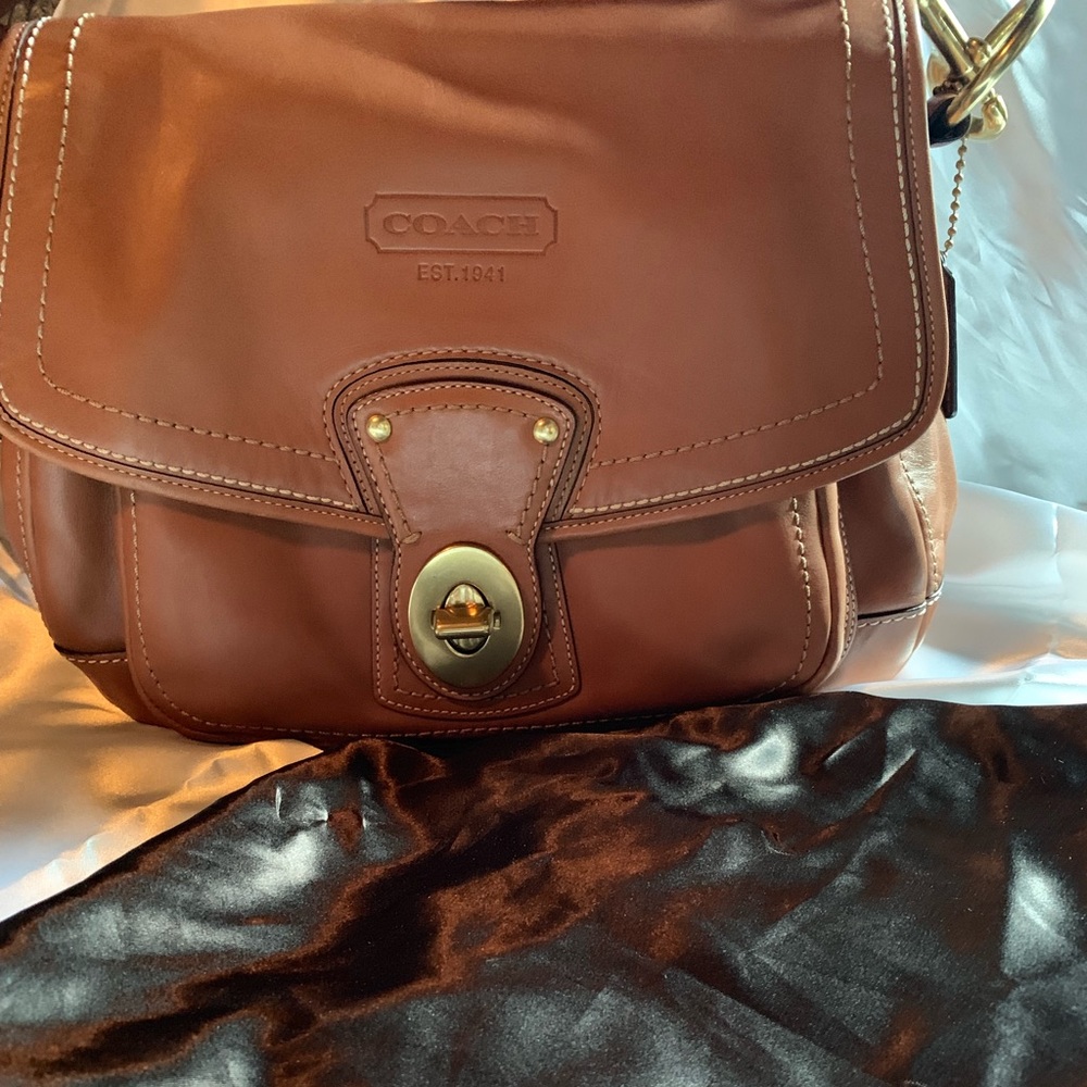 COACH LEGACY ALI LEATHER HOBO PURSE w/ Dust Cover